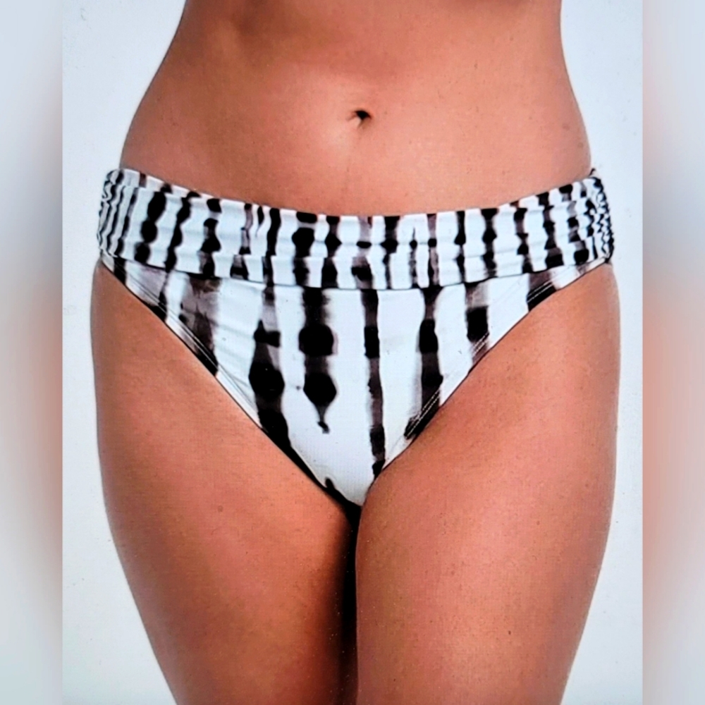 NWT LA BLANCA WOMENS BANDED BIKINI SWIMSUIT BOTTOM JAVA SIZE 6